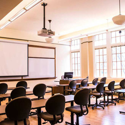 One of the classrooms at Heritage Hall