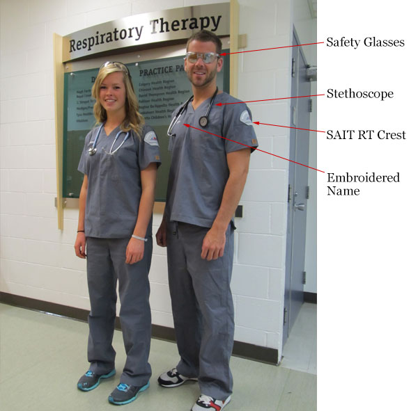 Required uniforms for Respiratory Therapy students.