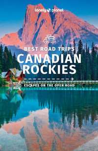 Book cover for best road trips canadian rockies with a photograph of emerald lake on the front.