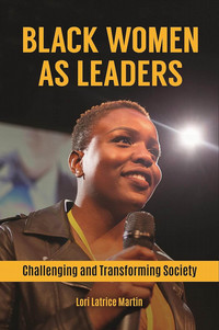 Book cover for Black women as leaders with a photograph of a Black business woman on the front.