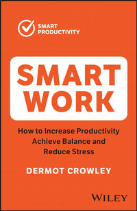 Book cover for smart work, with white writing on an oranmge background.