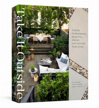 Book cover take it outside with photos of outdoor spaces on the front.