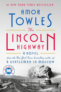 Book cover for the lincoln highway.