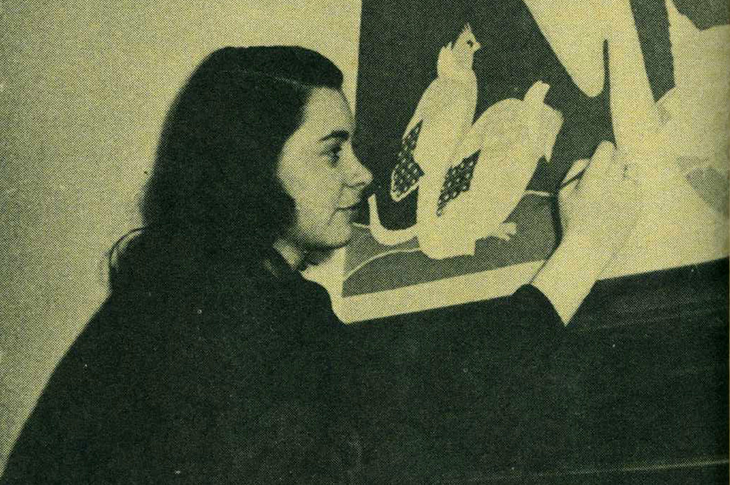 Vintage photo of artist Gertrude Anderson.
