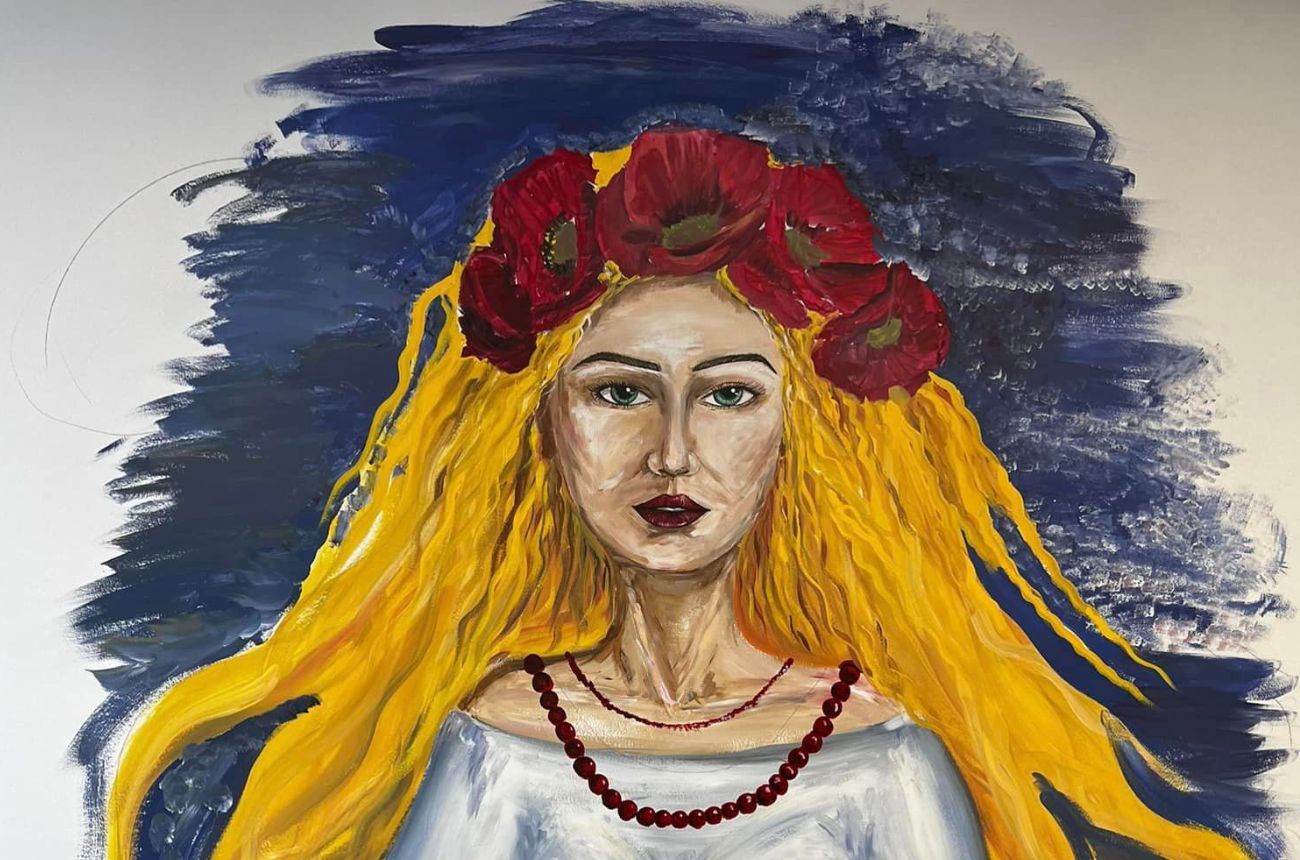 painting of Ukrainian woman