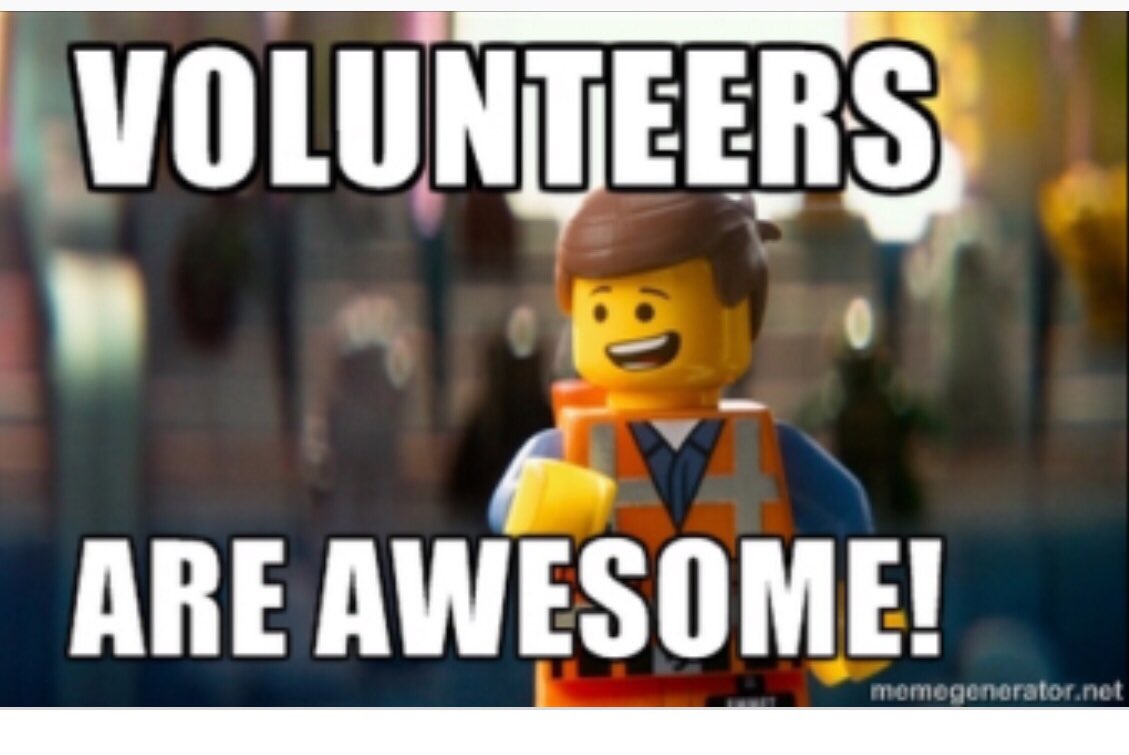 lego volunteers are awesome meme