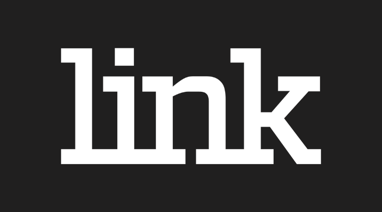LINK logo on black background