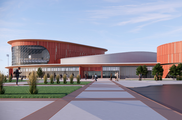 rendering of new campus centre