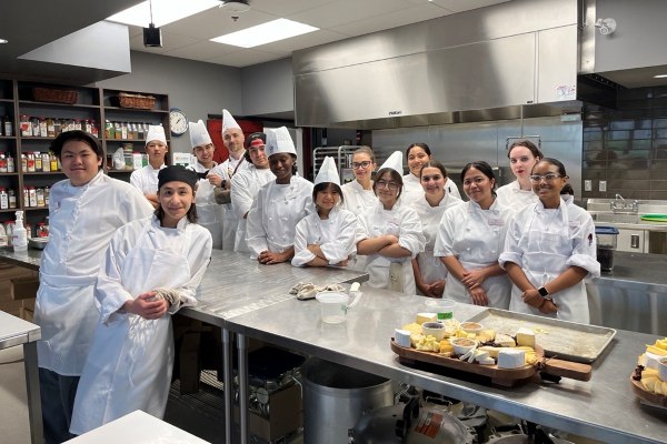 A group of students from the culinary program